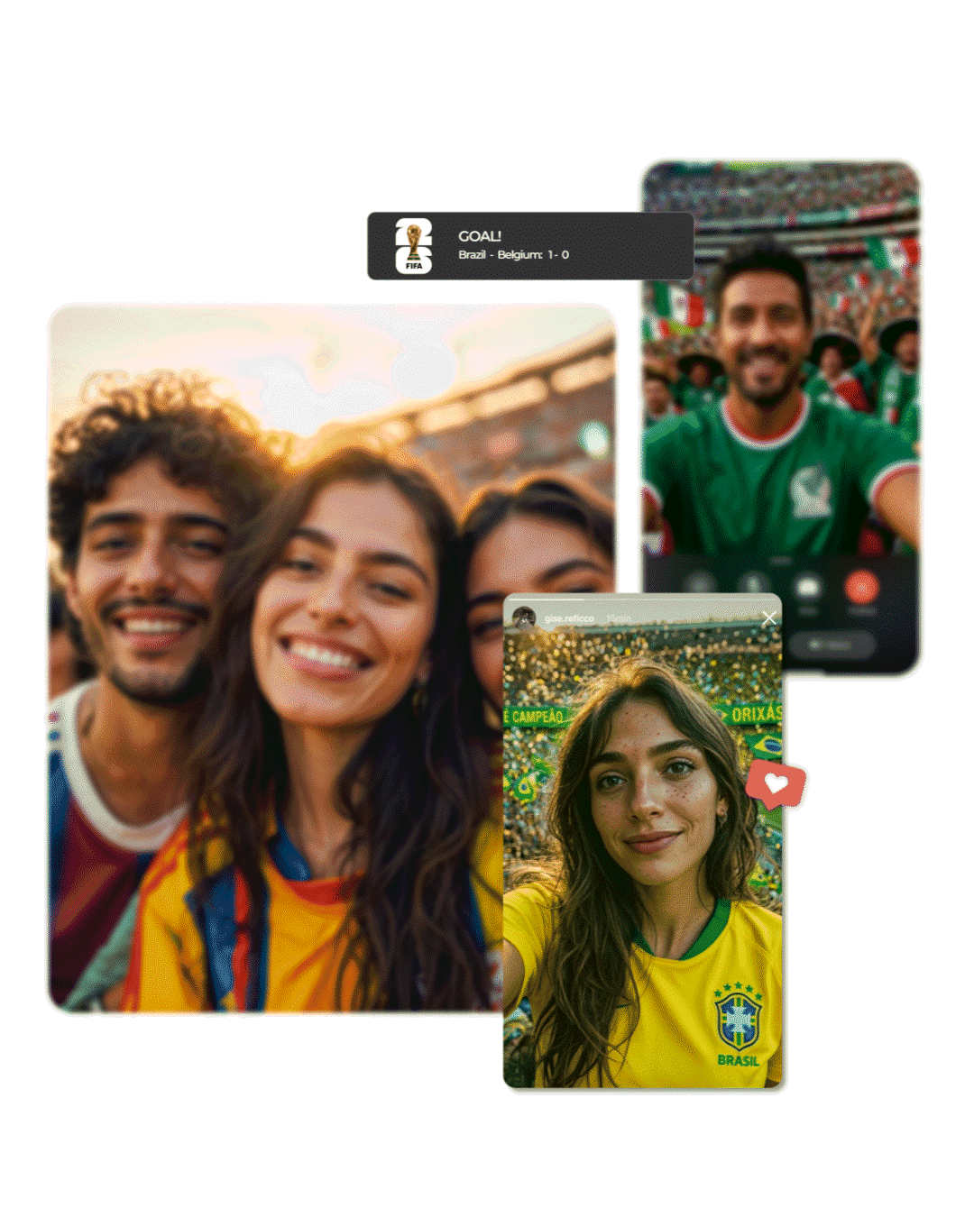 Torcedores da Copa do Mundo 2026 conectados com HOLASIM
